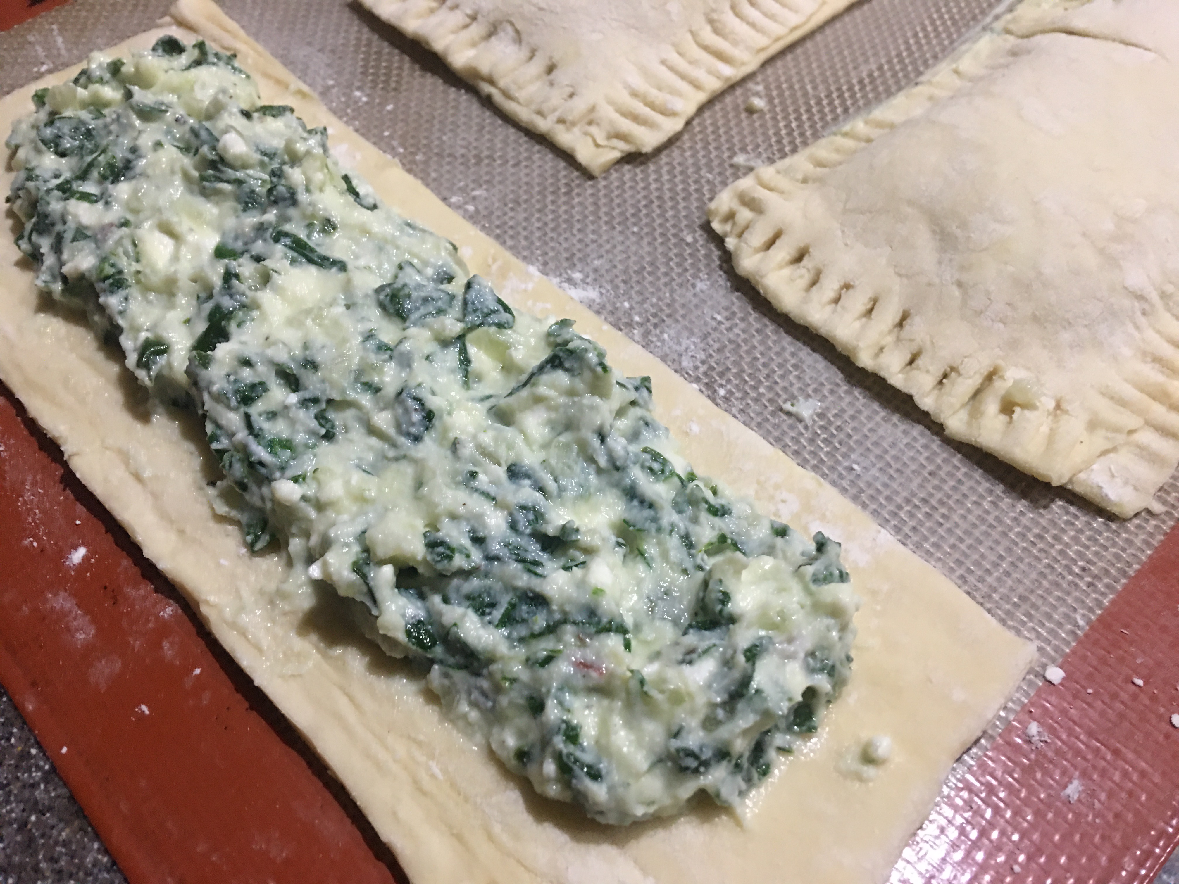 Puff Pastry with Spinach